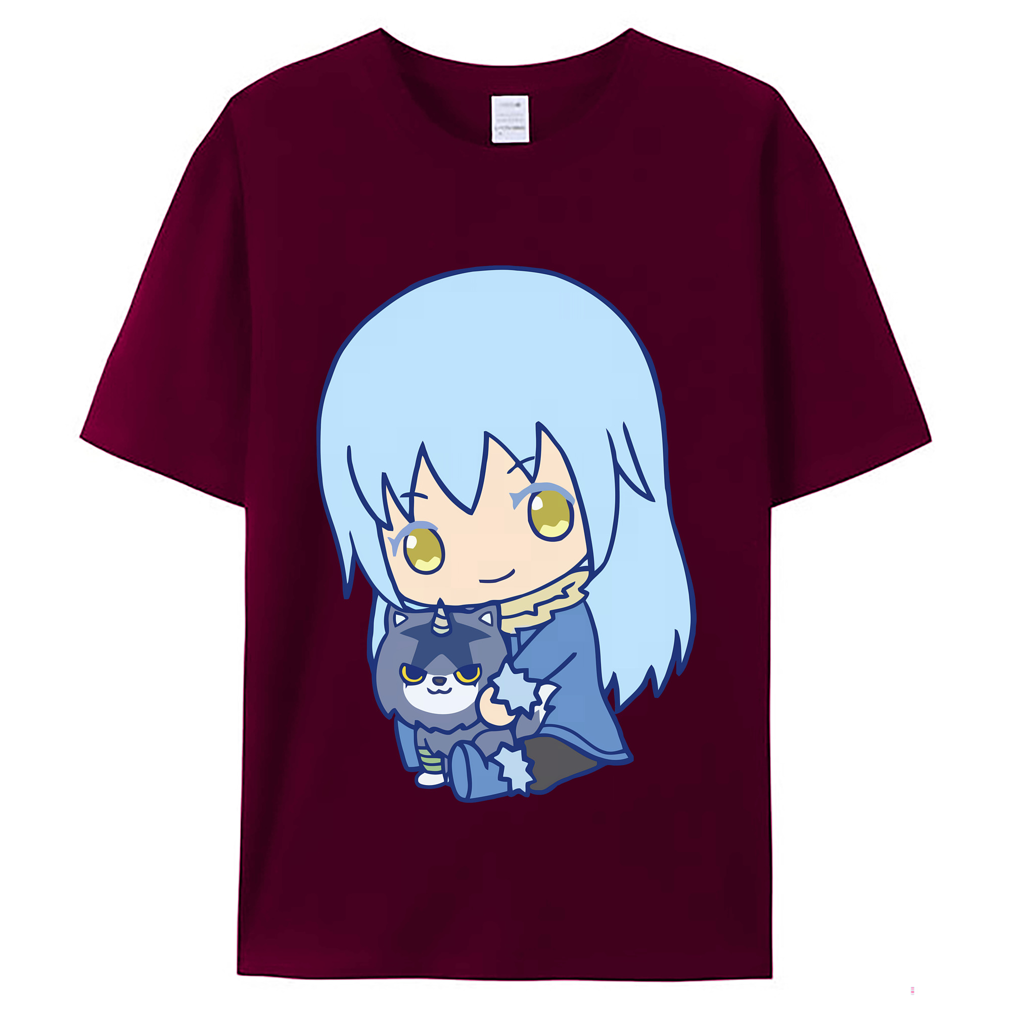 （画像用） 転スラ Regarding Reincarnated to Slime レディースカジュアルプリントTシャツ（綿100％）